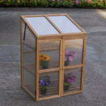 Woodside Outdoor Wooden Plant Flower Vegetable Cold Frame Cupboard Growhouse