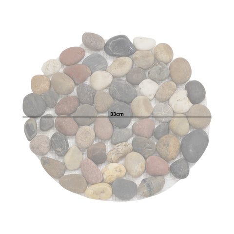 Woodside 33cm Decorative Garden Pathway Round Stepping Stones, Pack of 3