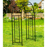 Woodside Northwold Metal Garden Arch, Traditional Decorative Archway for Paths/Entrances