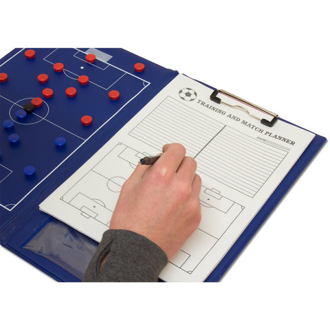 Wollowo A4 Magnetic Football Coaching Board/Tactics Folder With Pen & Paper