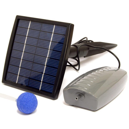 Woodside Solar Powered Oxygenator Pond Water Oxygen Pump 1 Air Stone Aerator