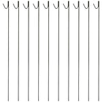 Woodside Pack of 10 8mm x 135cm Metal Barrier Safety Netting Fence Pins/Stakes