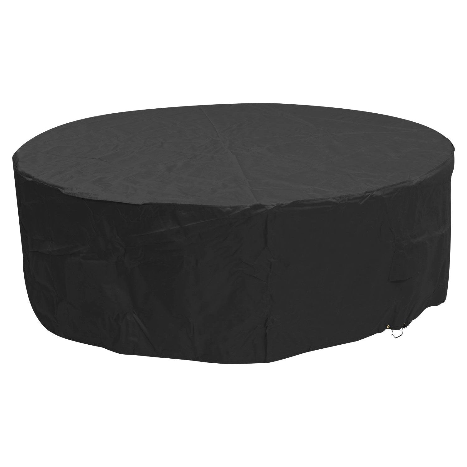 Woodside Black 6-8 Seater Round Garden Patio Furniture Set Cover Waterproof