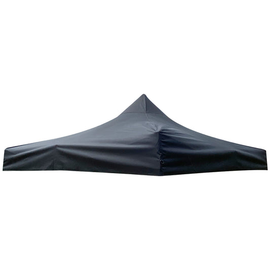 Woodside Replacement Gazebo Roof for 3mx3m Frame, Heavy Duty, Waterproof, Black