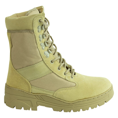 Nitehawk Army/Military Patrol Desert Leather Combat Boots Outdoor Cadet Security