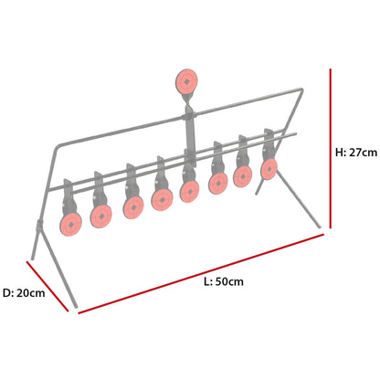 Nitehawk Large Self Resetting Spinner Air Rifle Metal Practice Shooting Target