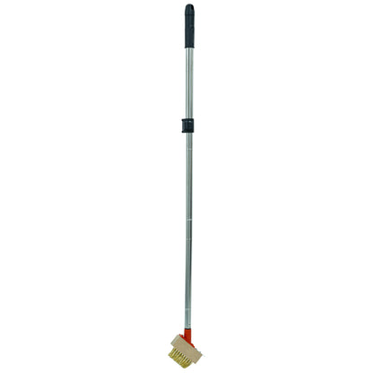 Long-handled brush with a telescopic handle on a white background