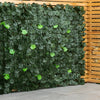 Woodside Artificial Faux Maple Leaf/Ivy Garden Fence Screening Privacy Hedge Roll