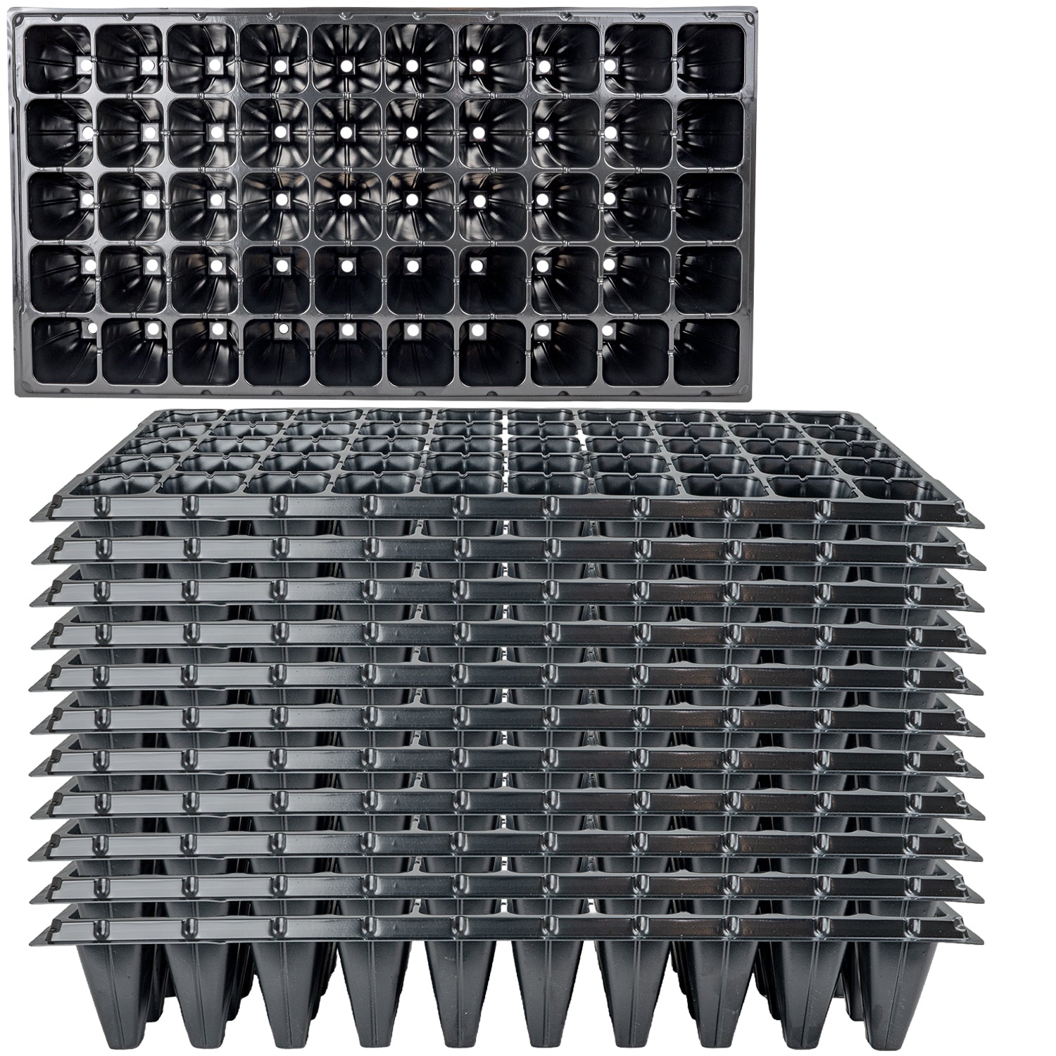 Woodside 50 Cell Root Trainer Seed Trays 12 Pack | Durable Reusable Seedling Growing & Propagation Trays