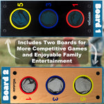 Woodside Bean Bag Toss Games Set – Outdoor Garden Throwing Game with Bean Bags & Rings for Family Fun