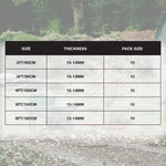 Woodside Metal Garden Cane Stakes, PE Coated Plant Support Stakes, 2ft-6ft – 10 PACK