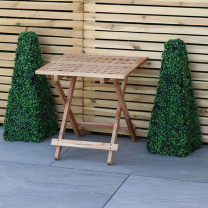 Woodside Belford Folding Walnut Wood Table