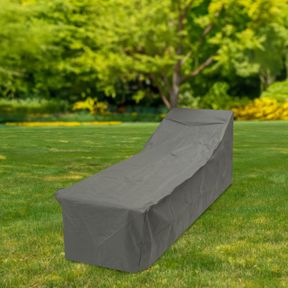 Oxbridge Grey Sun Bed/Sun Lounger Waterproof Outdoor Garden Furniture Cover