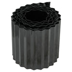 Woodside Metal Garden Border Edging 5m x 16.5cm Decorative Black Finish for Lawn/Pathways