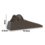 Woodside Heavy Duty Cast Iron Decorative Mouse Door Wedge Stop, Doorstopper/Jammer