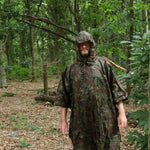 Nitehawk Camouflage Waterproof Hooded Poncho Outdoor Camping Hiking Rain Cover