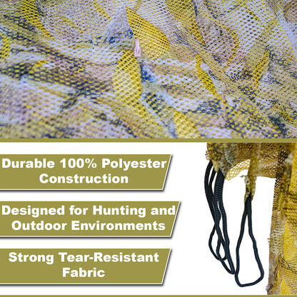Nitehawk Harvest Reed Camouflage Ghost Net 4m x 1.5m – 2 Ply Barley Wheat Stubble Hunting Hide Net
