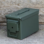 Nitehawk 2 Pack 50 Cal Army Metal Ammo Storage Boxes – Surplus Ammunition & Tool Containers