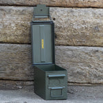 Nitehawk 2 Pack 50 Cal Army Metal Ammo Storage Boxes – Surplus Ammunition & Tool Containers