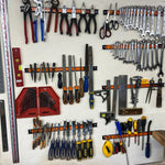 Woodside 8 Pack 18"/46cm Heavy Duty Magnetic Garage Wall Tool Holder Strips