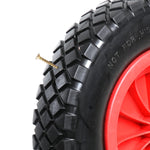 Woodside 2 Pack 14" Solid Tyre Replacement Wheelbarrow & Trolley Wheels – Puncture Proof