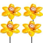 Woodside 4 Pack Cast Iron Daffodil Dish Bird Feeders – Decorative Garden Wildlife