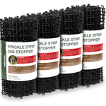 Woodside 4 Pack Prickle Strip Dig Stopper – Dog & Cat Scat Mat, Garden Animal Deterrent