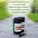 Woodside 4 Pack Prickle Strip Dig Stopper – Dog & Cat Scat Mat, Garden Animal Deterrent