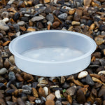 Woodside 4 Pack Universal Round Replacement Bird Bath Water Bowls – Feeding Station Water & Seed Dishes