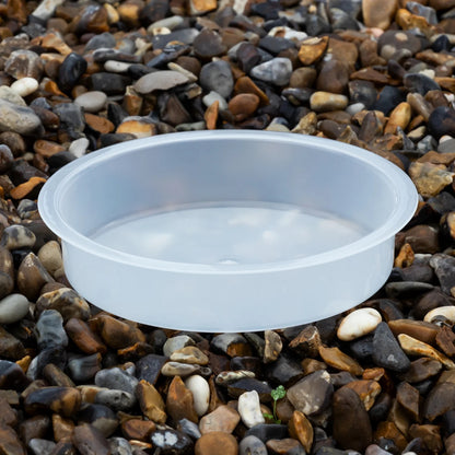 Woodside 4 Pack Universal Round Replacement Bird Bath Water Bowls – Feeding Station Water & Seed Dishes