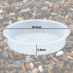 Woodside 4 Pack Universal Round Replacement Bird Bath Water Bowls – Feeding Station Water & Seed Dishes