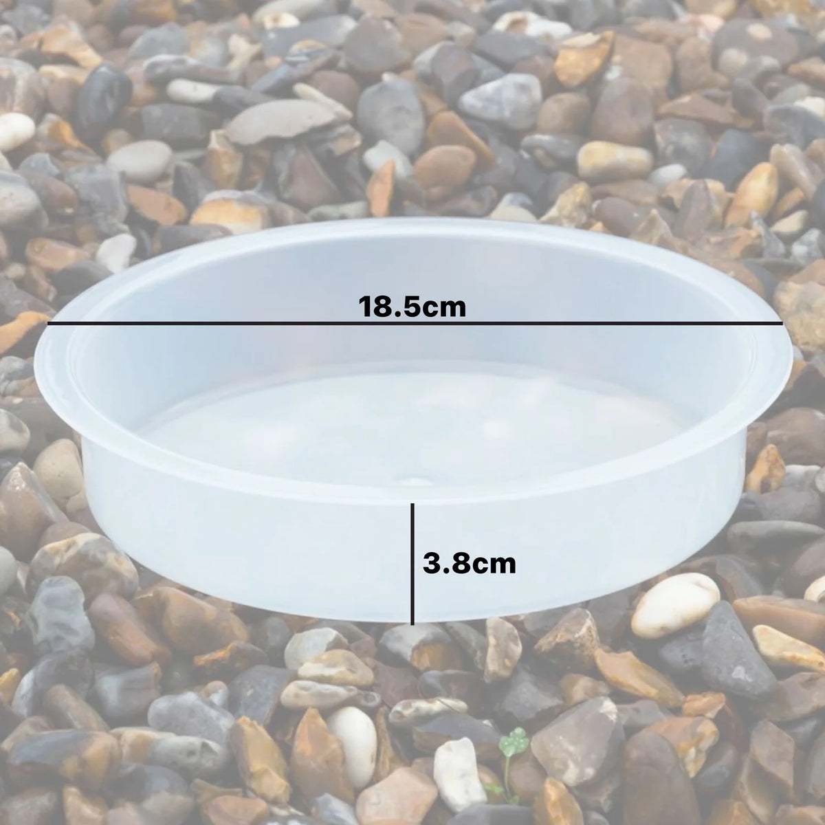 Woodside 4 Pack Universal Round Replacement Bird Bath Water Bowls – Feeding Station Water & Seed Dishes