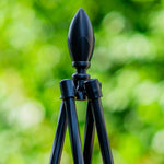 Woodside 2 Pack 1.8m Metal Garden Tepee Obelisks – Steel Climbing Plant Support Trellis Frames
