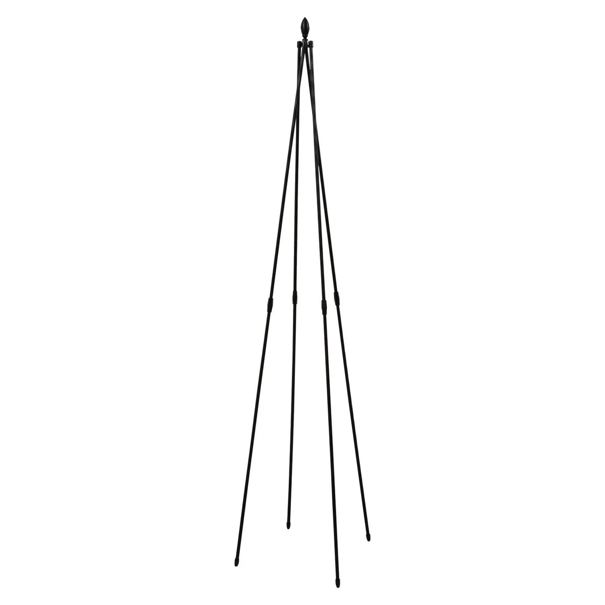 Woodside 2 Pack 1.8m Metal Garden Tepee Obelisks – Steel Climbing Plant Support Trellis Frames