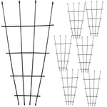 Woodside 6 Pack 1.2m Metal Garden Fan Trellis – Decorative Plant, Flower Pot & Climbing Supports