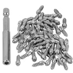 Michigan 80 Pack Tungsten Wader Studs – Screw-In Grip for Fishing Waders & Hiking Boots with M8 Socket