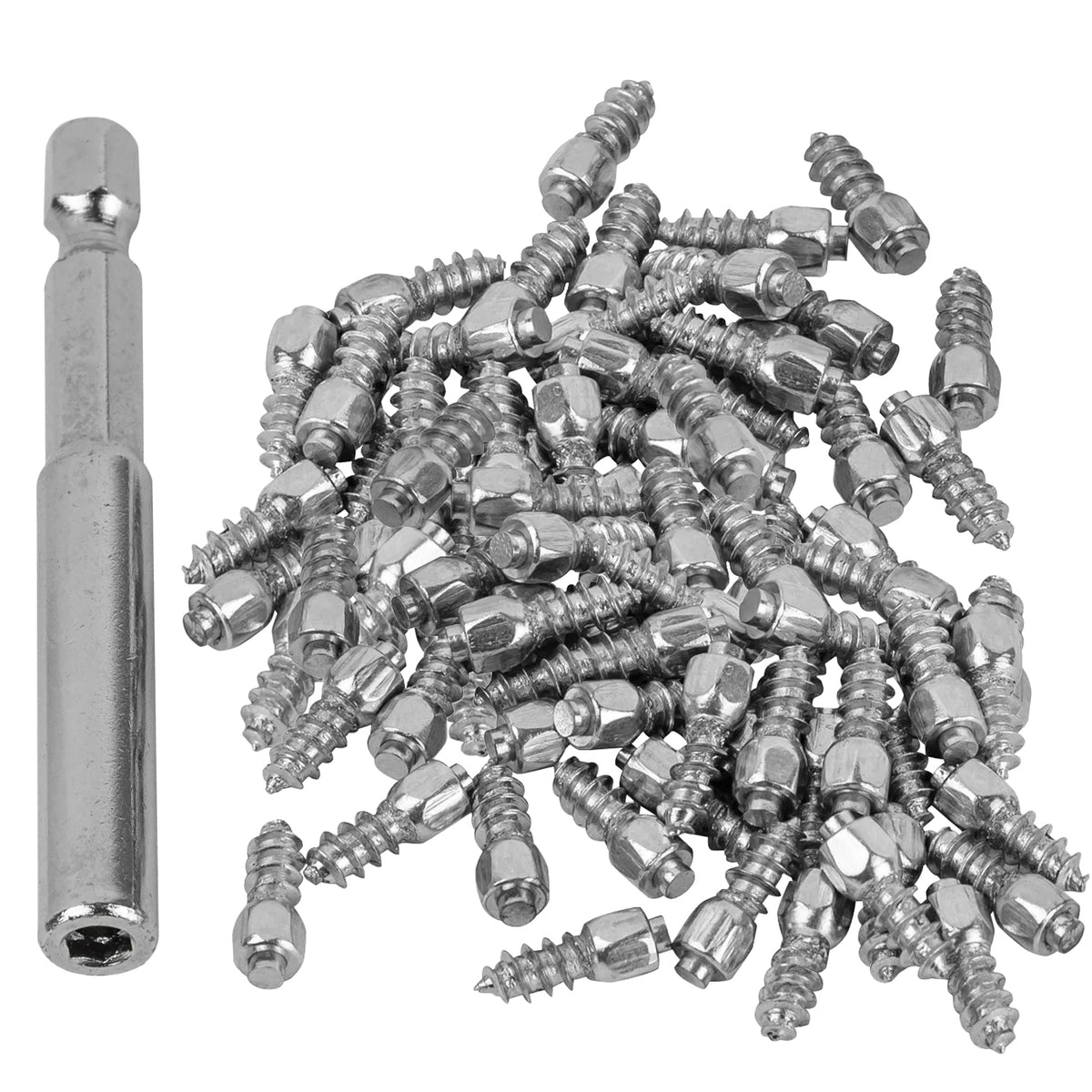 Michigan 80 Pack Tungsten Wader Studs – Screw-In Grip for Fishing Waders & Hiking Boots with M8 Socket