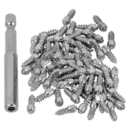 Michigan 80 Pack Tungsten Wader Studs – Screw-In Grip for Fishing Waders & Hiking Boots with M8 Socket