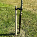 Woodside 6 Pack 120cm Garden Tree Support Stakes with Tie & Spiral Sleeve – Fruit Trees, Saplings & Shrubs