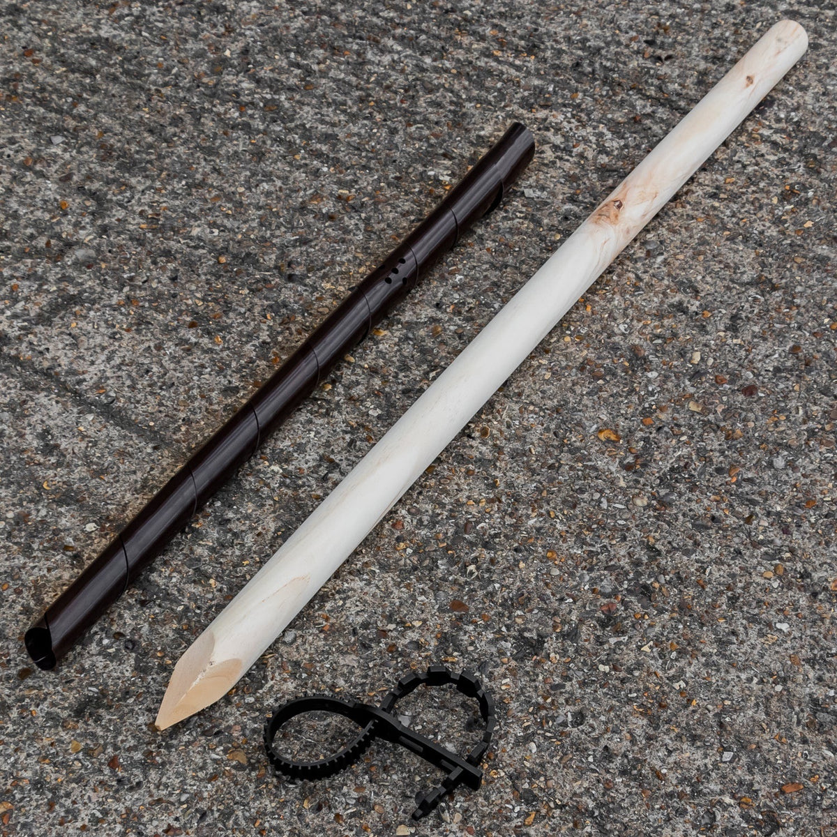 Woodside 4 Pack 120cm Garden Tree Support Stakes with Tie & Spiral Sleeve – Fruit Trees, Saplings & Shrubs