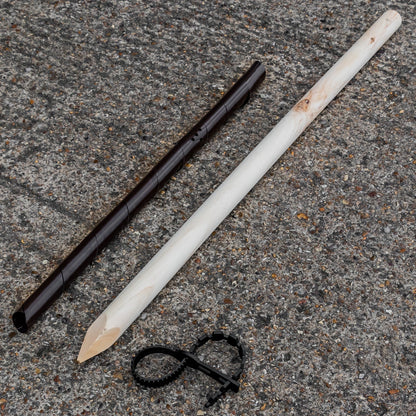 Woodside 4 Pack 120cm Garden Tree Support Stakes with Tie & Spiral Sleeve – Fruit Trees, Saplings & Shrubs