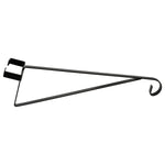 Woodside 8 Pack Black Steel Hanging Basket Brackets for Concrete Fence Posts – No Drilling Basket, Feeder & Wind Chime Hangers