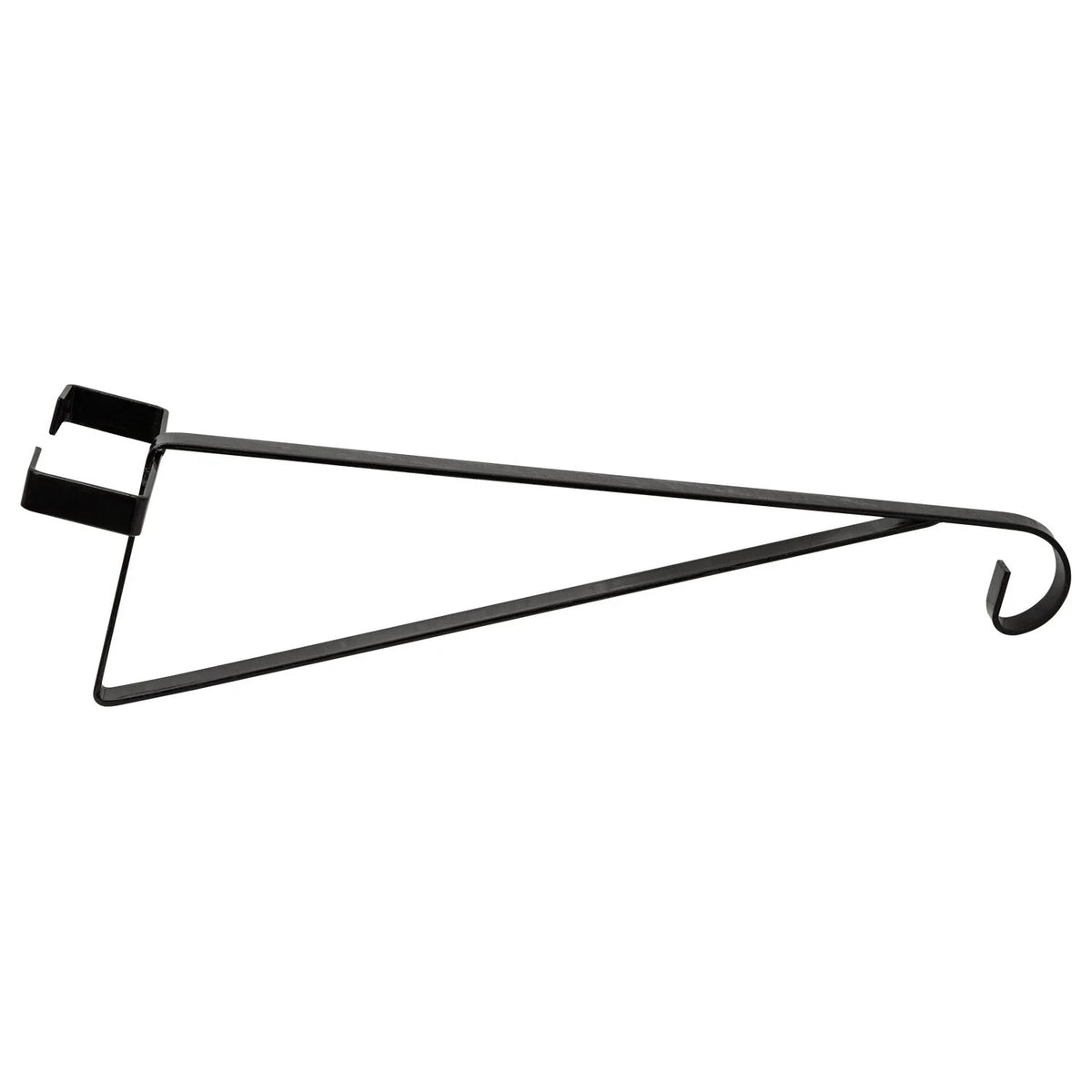 Woodside 8 Pack Black Steel Hanging Basket Brackets for Concrete Fence Posts – No Drilling Basket, Feeder & Wind Chime Hangers