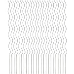 Woodside 24 Pack Climbing Tomato Plant Spiral Support Stakes – 160cm Galvanised Steel Garden Supports