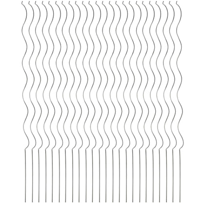 Woodside 24 Pack Climbing Tomato Plant Spiral Support Stakes – 160cm Galvanised Steel Garden Supports
