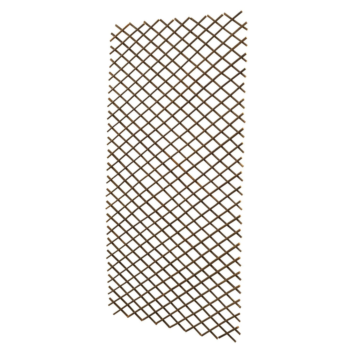 Woodside 4 Pack 1.8m x 60cm Wooden Wicker Garden Fan Trellis – Natural Climbing Plant Supports