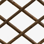 Woodside 6 Pack 1.8m x 60cm Wooden Wicker Garden Fan Trellis – Natural Climbing Plant Supports