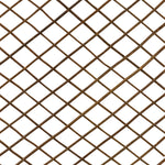 Woodside 4 Pack 1.8m x 60cm Wooden Wicker Garden Fan Trellis – Natural Climbing Plant Supports