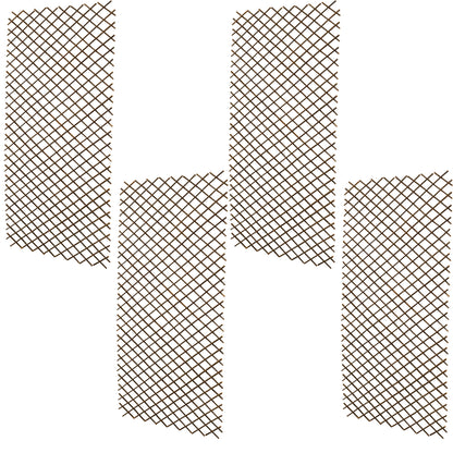 Woodside 4 Pack 1.8m x 90cm Wooden Wicker Garden Fan Trellis – Plant & Flower Support Panels