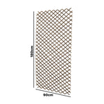 Woodside 6 Pack 1.8m x 90cm Wooden Wicker Garden Fan Trellis – Plant & Flower Support Panels